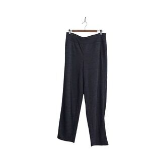 Chicos Size‎ 8 Gray Spacedye Pull On Comfort Capsule Soft Straight Leg Pants NEW